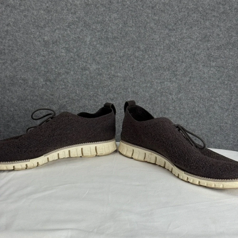 Cole‎ Haan Zerogrand Stitchlite Brown Knit Oxford Shoes Mens 11.5 M C29461